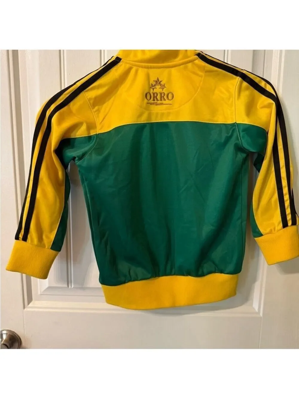 Jamaica Track Jacket in Green and Yellow NWOT